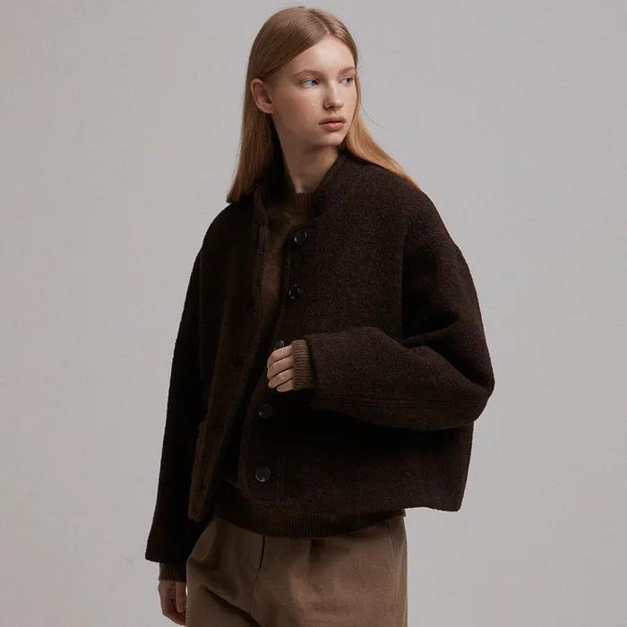 Rough half coat (brown)