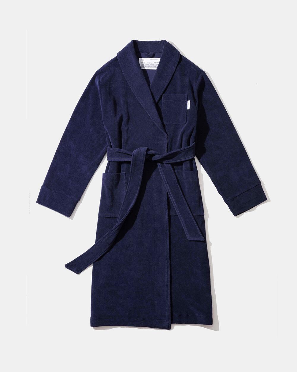 COMFY TERRY ROBE_NAVY