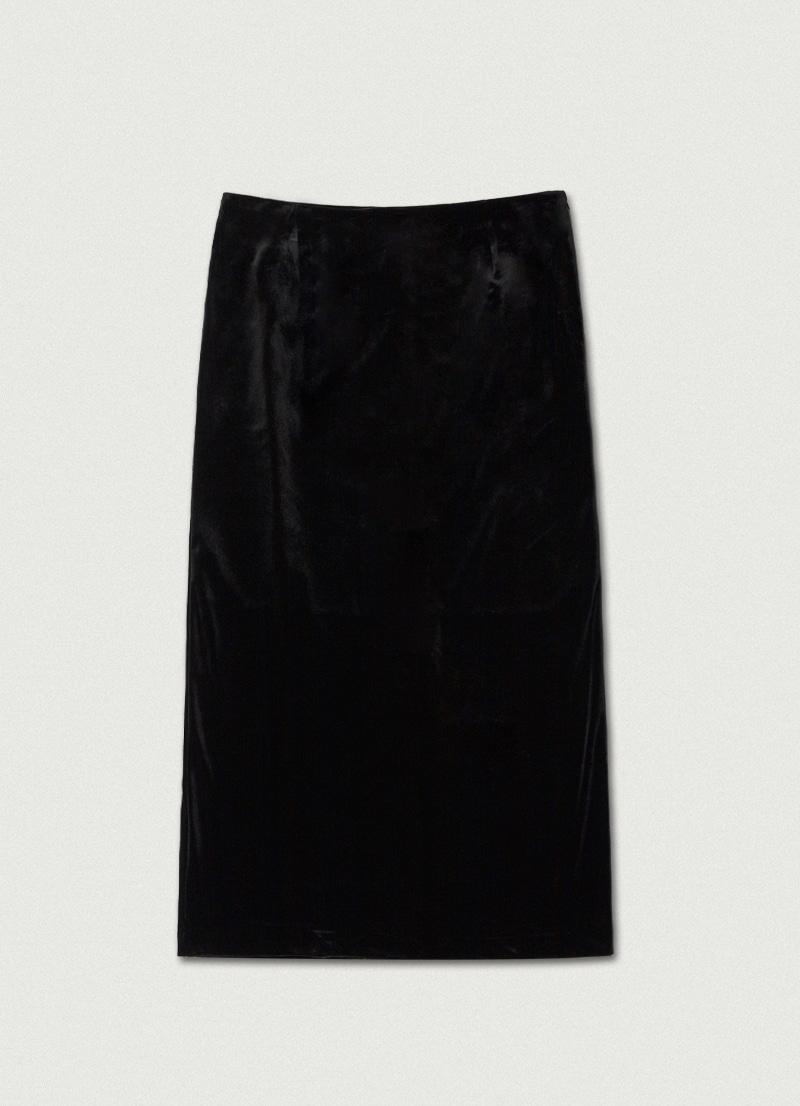 Merry Velvet Skirt [black]