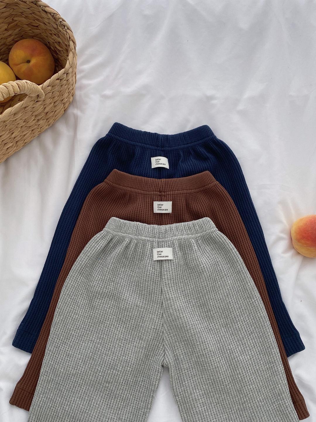 와플 와이드 팬츠