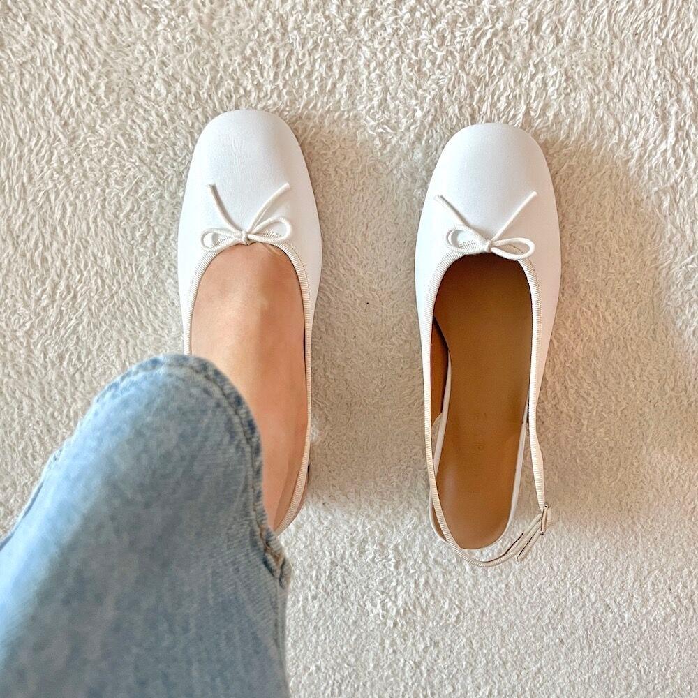 Alexa Slingback Pumps - White