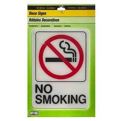 Acrylic No smoking sign