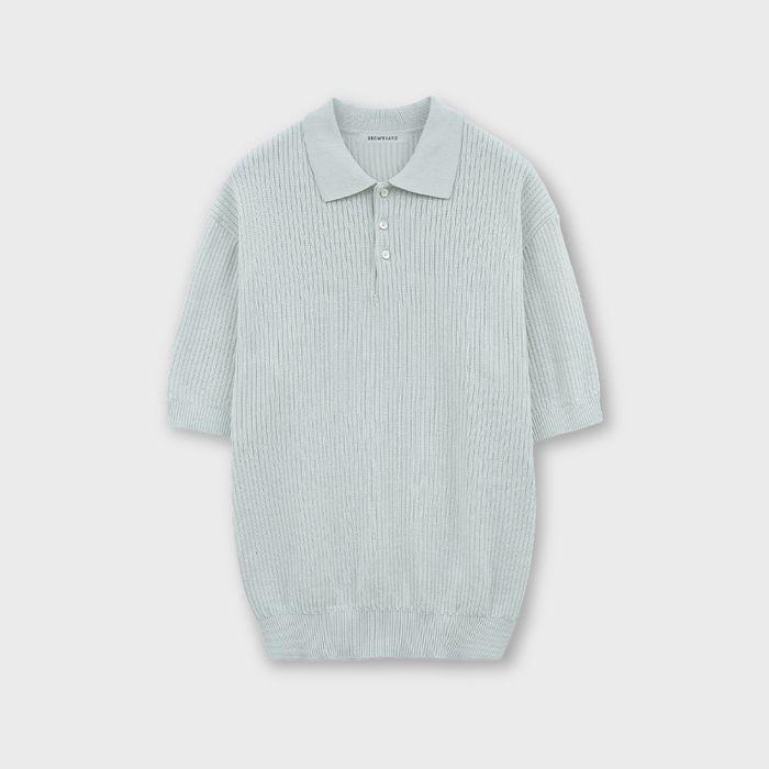 Knit Polo Shirt, Mint