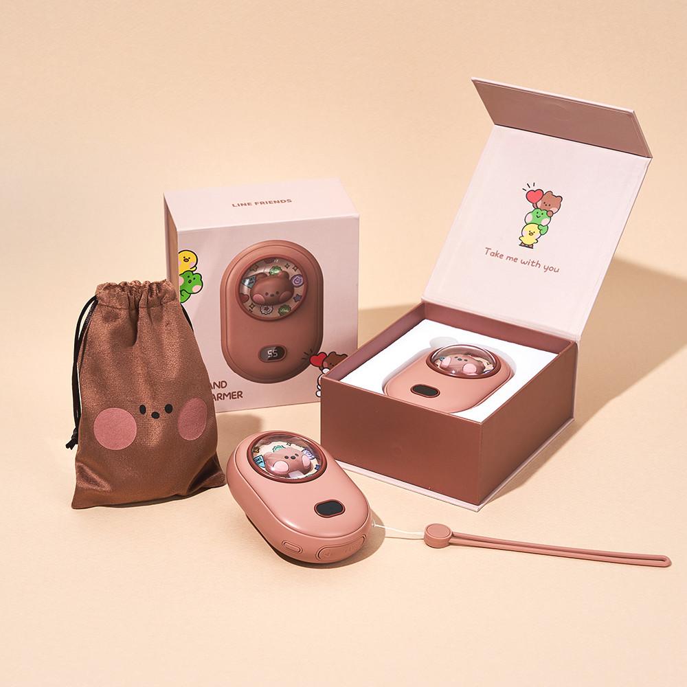 단미 라인프렌즈 USB 충전식 휴대용 손난로 보조배터리 미니니 브니니