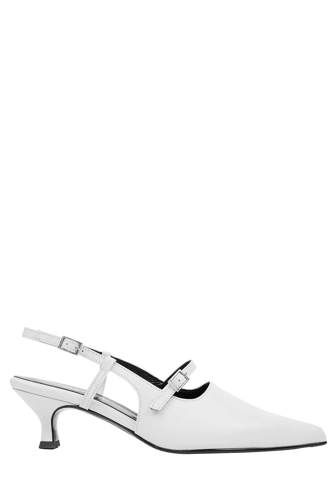 MINIMAL STRAP SLINGBACK / WHITE