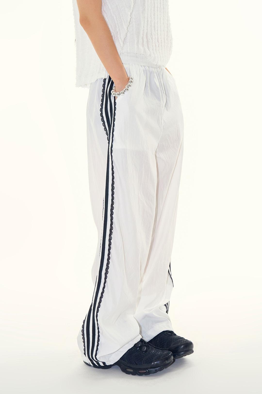 프릴 레이스 트랙팬츠