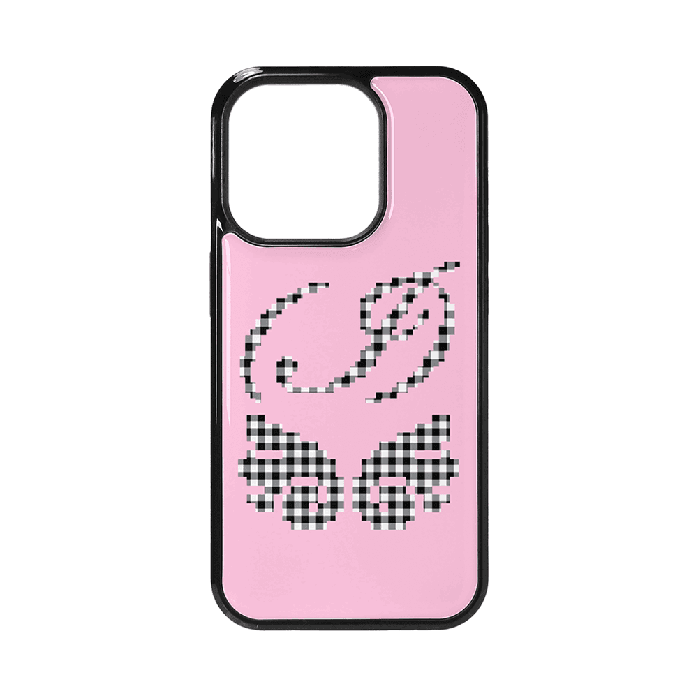 (i) Angel case Gingham (Pink)