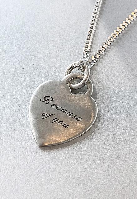 하트 백(Bag) 실버925 펜던트 은목걸이