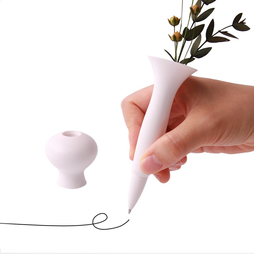 화병펜 탁상용 스텐드 데스크 볼펜 이쁜 귀여운 선물용 필기 디자인 문구