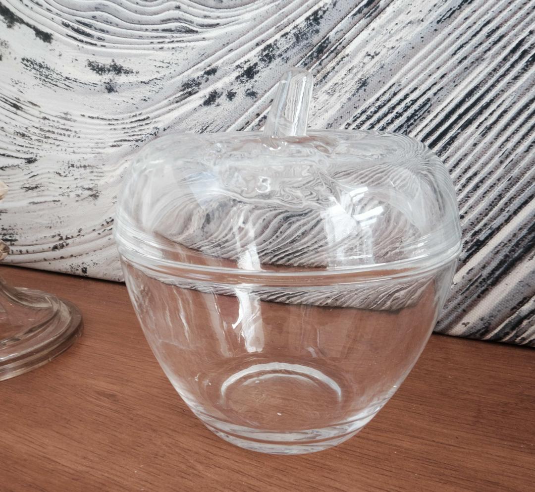 Glass Apple Jewelry Box