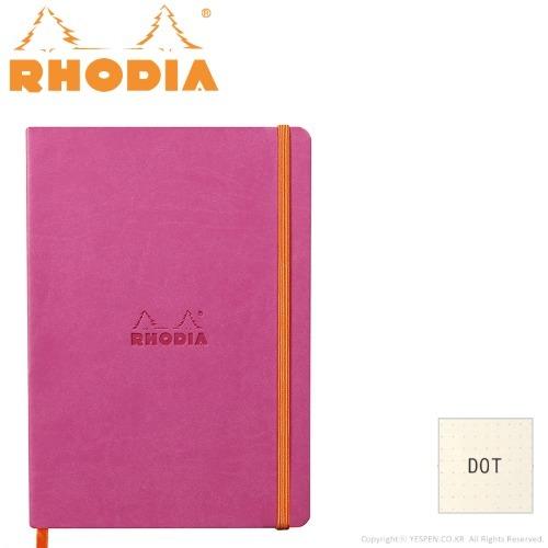 로디아 라마 웹노트 소프트커버 A5 후쿠시아 도트
