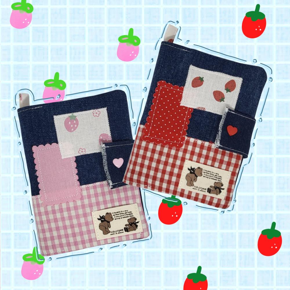 체크 딸기 여름시즌 A6다이어리 다꾸 카꾸 다이어리