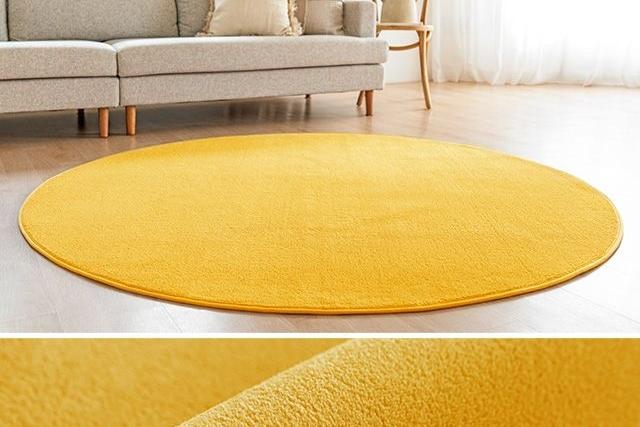 MD추천! 관리쉬운 크레용 단모 러그 사계절 카페트 원형 3size