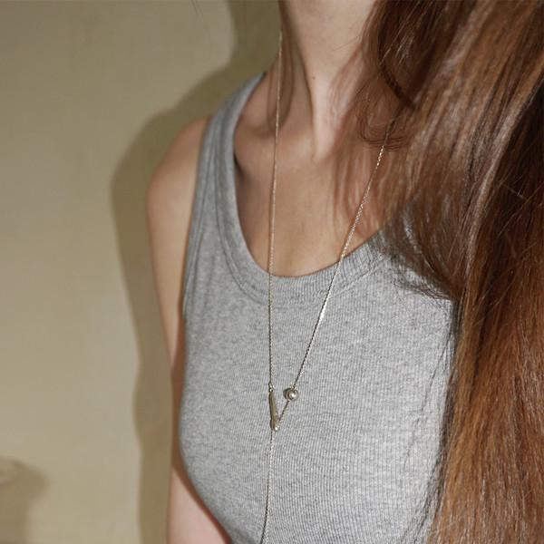 [FAST] DEEP DROP NECKLACE SILVER 925