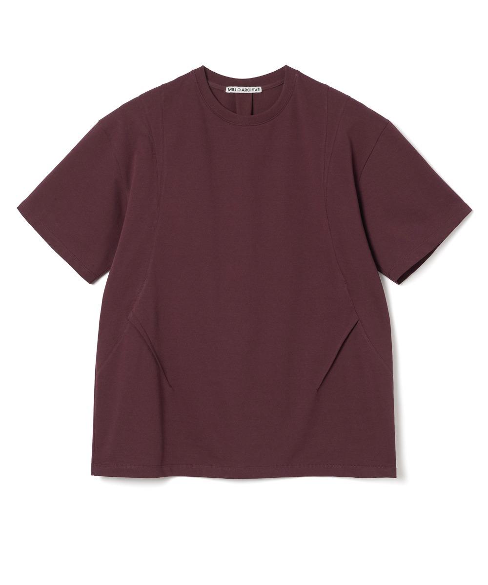 (5/20 예약배송) 데인티 커브 디테일 티셔츠 [버건디]