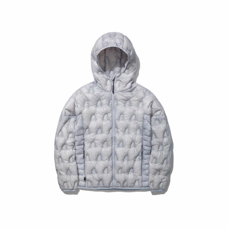 W) 하프돔(HALFDOME) 경량 구스다운 후드자켓 LIGHT GREY