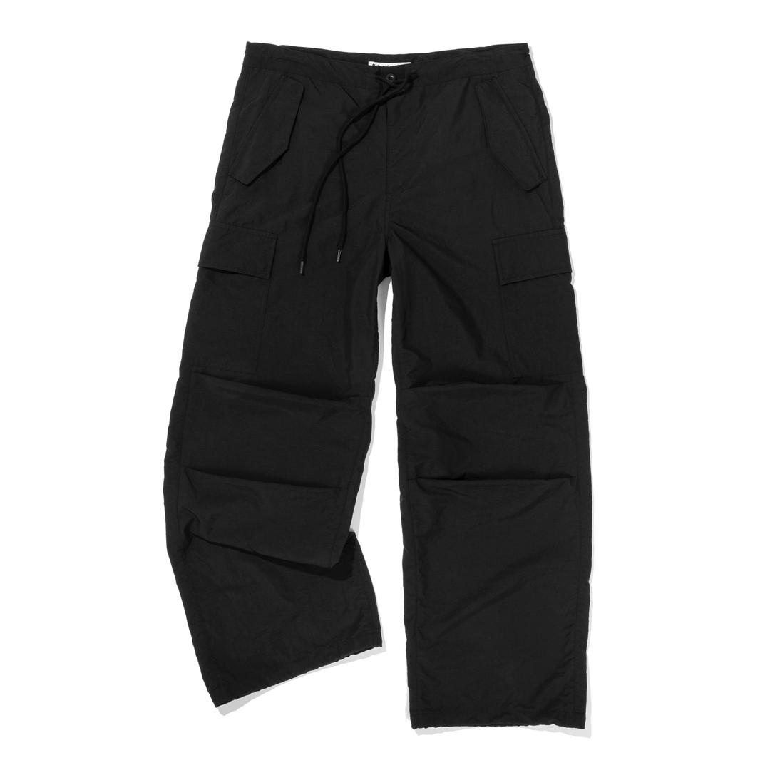 WOMEN PARACHUTE PANTS BLACK