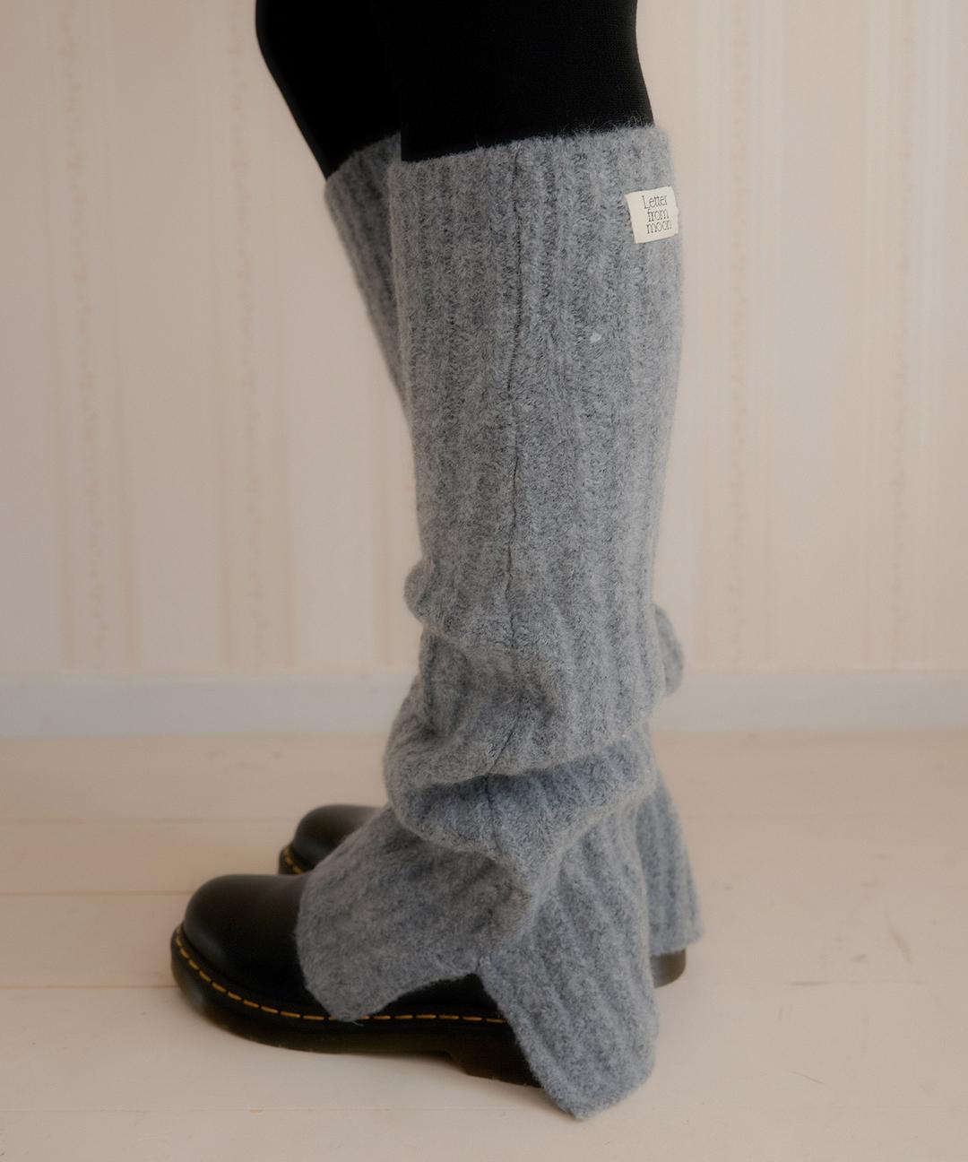 [은현 pick] Hayden Knit Wool Leg Warmers ( Grey )
