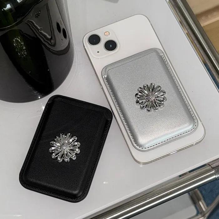 데이지 강력자석 맥세이프 가죽 카드지갑 카드 2장 (2컬러)