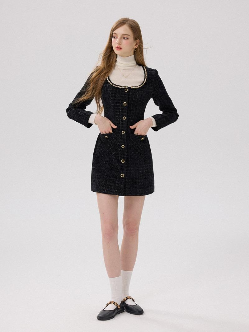 그랜드 트위드 미니원피스