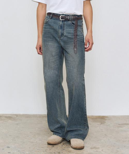 Loose Flared Jeans DCPT066Blue