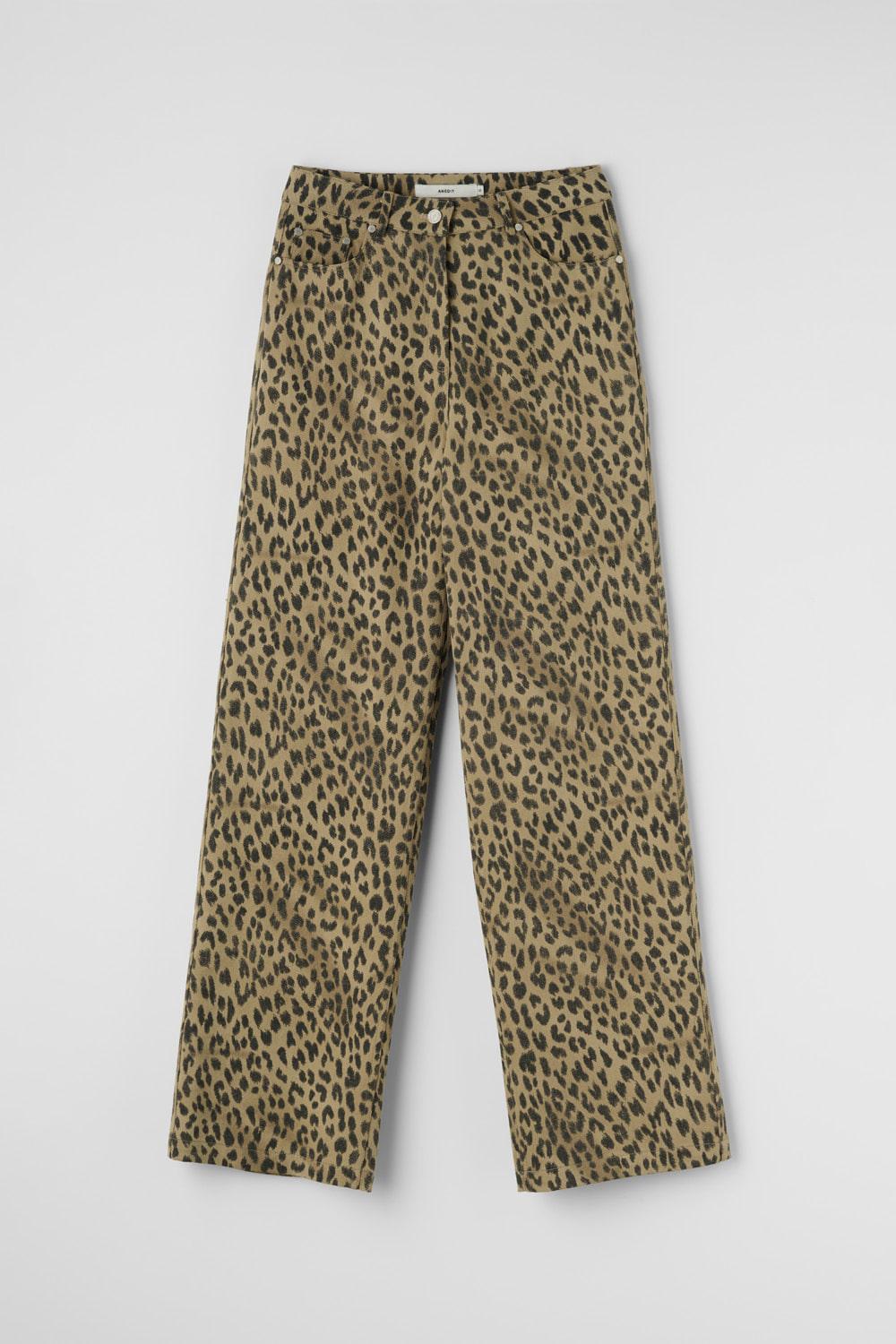 O Ledpard Loose Fit Pants_Leopard