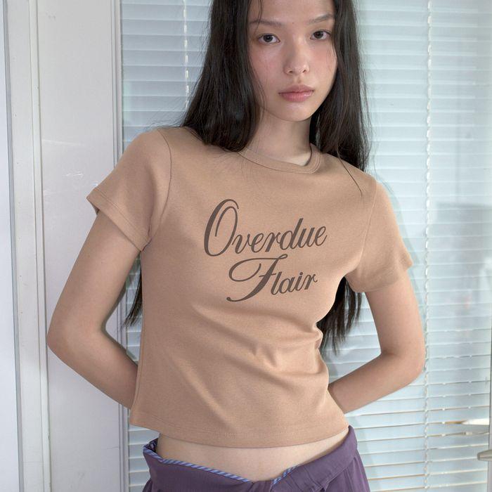 OVERDUE SLIM T-SHIRT_BEIGE