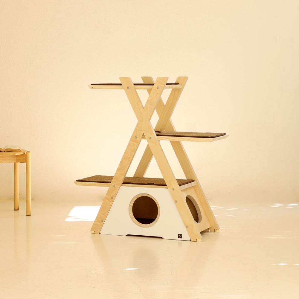 디어캣 원목 캣폴 소형캣타워 먼치킨 미니캣타워 라인(선택)