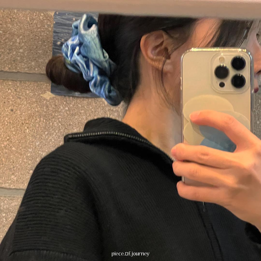 [피스오브져니] 헤어스크런치 (바다조각)