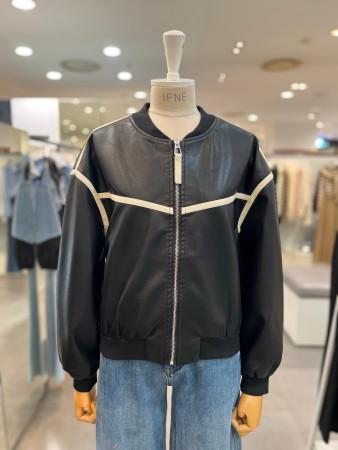 이런 상품 어때요? [이프네](DO7WLJ05) 배색 레자 점퍼