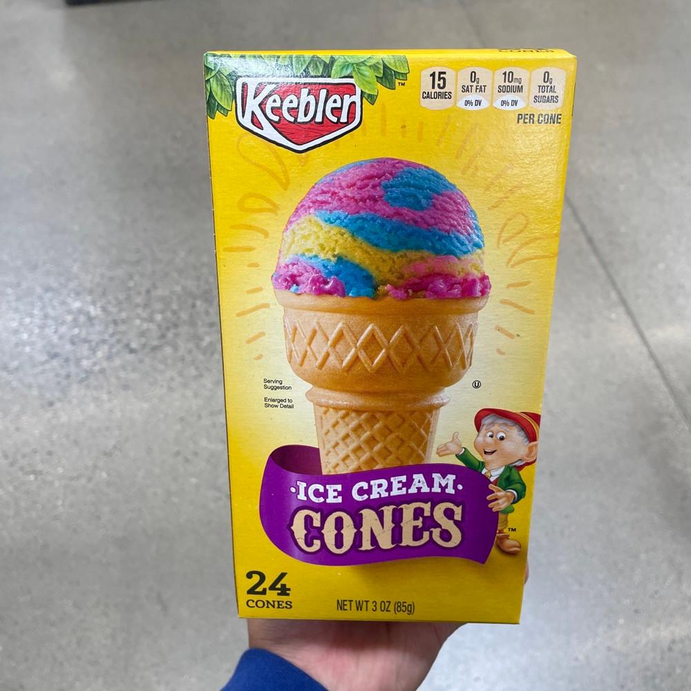 Keebler Ice Cream Cones 키블러 아이스크림콘, 콘과자 24개입 85g