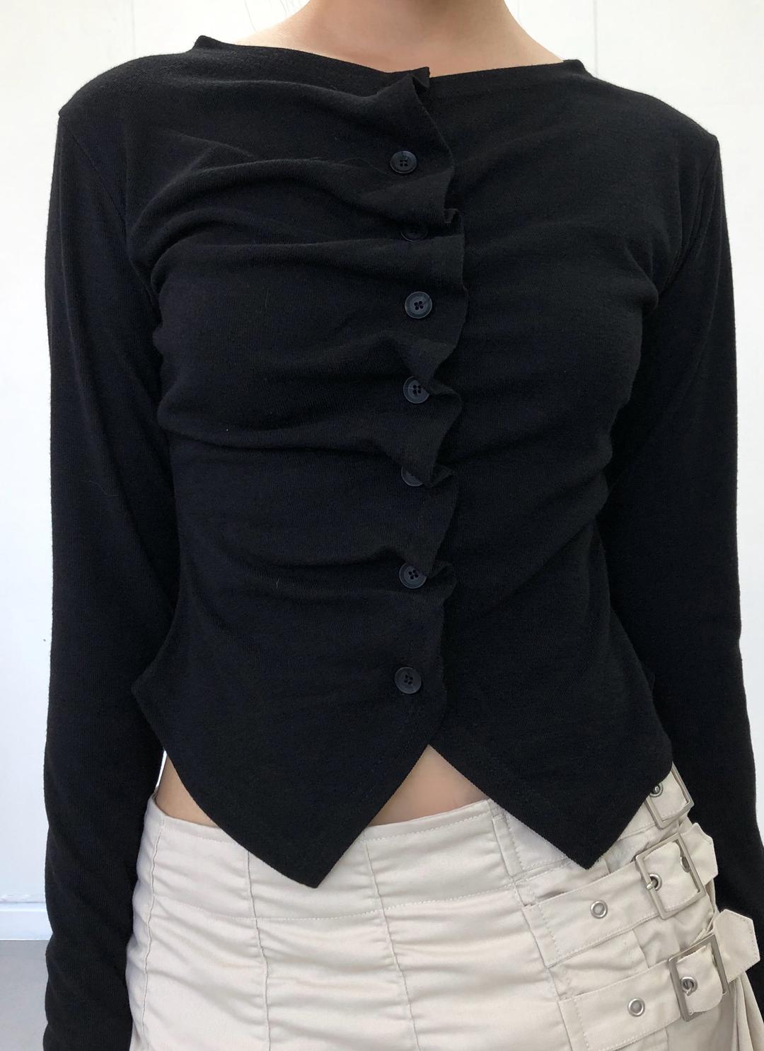 Add shirring cardigan (4C)