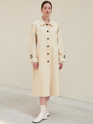 STANDARD COTTON TRENCH COAT_OATMEAL