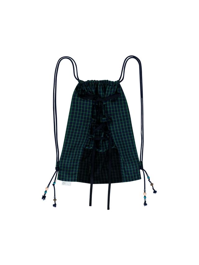 CHECK STRING GYMSACK [GREEN]