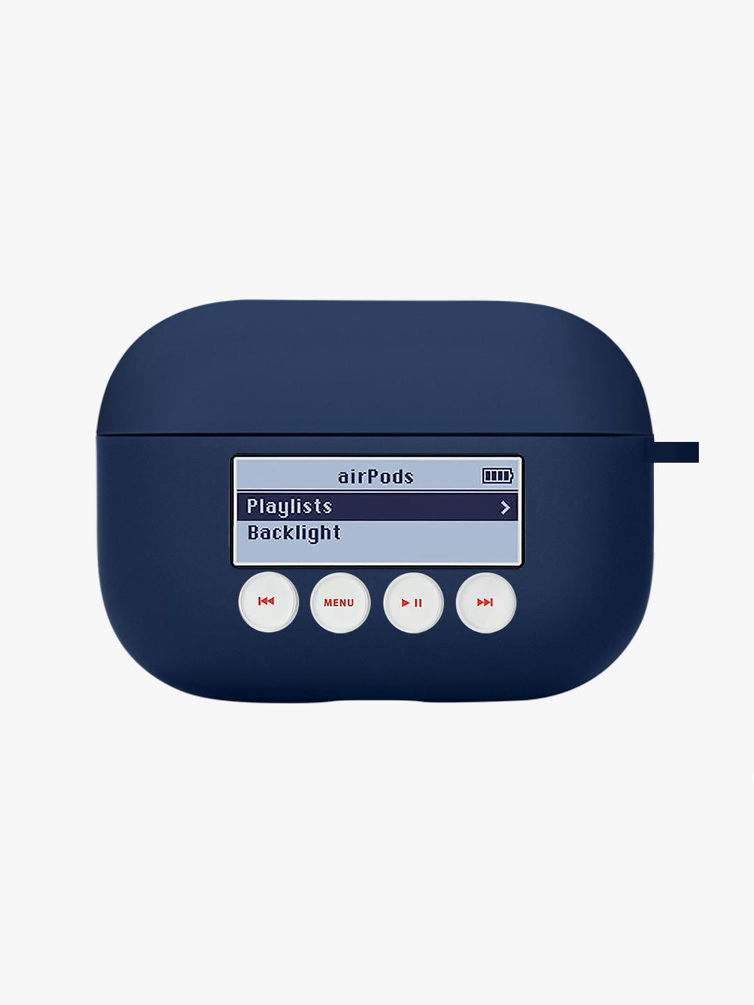My Classic Airpods Case -Navy Blue (for 1,2,3, pro, pro2)
