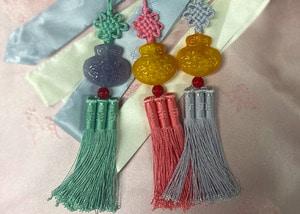 호박 복 노리개