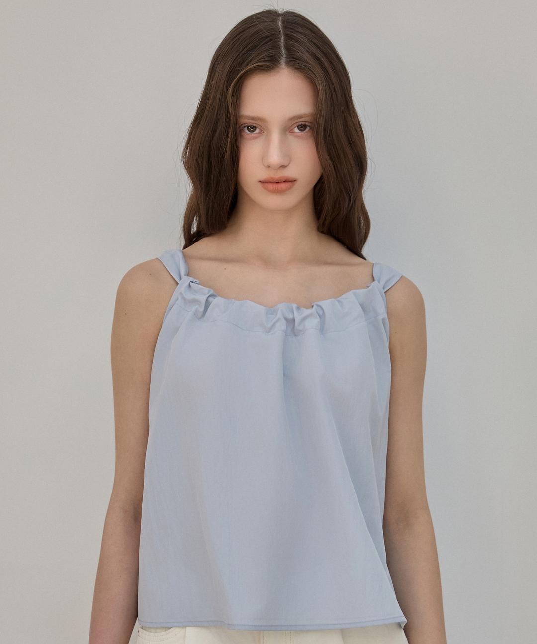 엘리오티 Gather Sleeveless Blouse_3Color