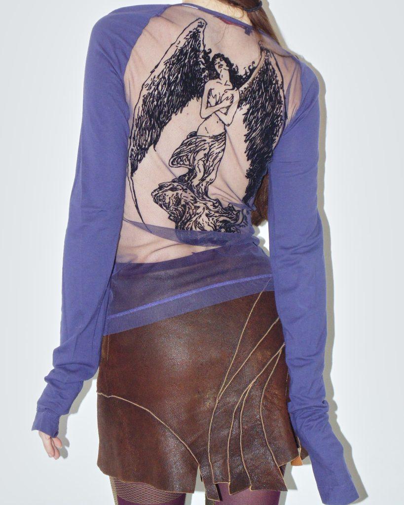 MISS SIXTY FALLEN ANGEL VIOLET TOP - Anemonia