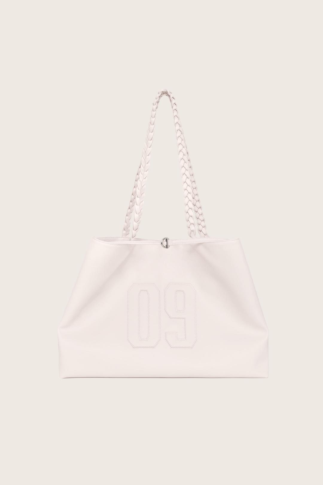 09 Numbering Leather Bag, Baby Pink