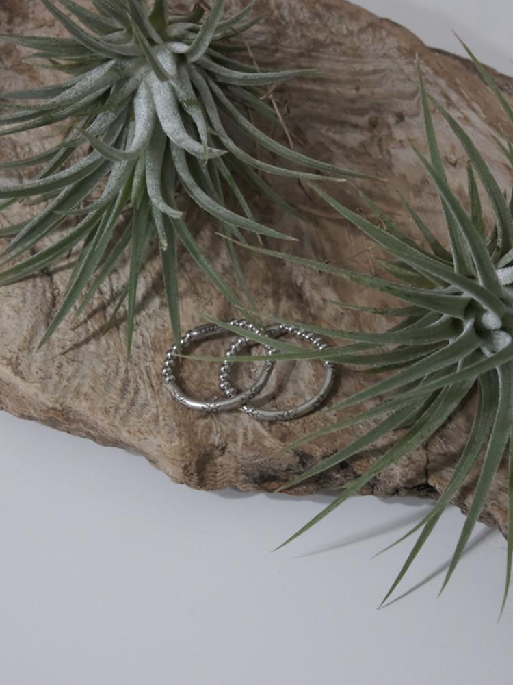 [자체제작] Karen Silver Flower R. 카렌실버 꽃 반지