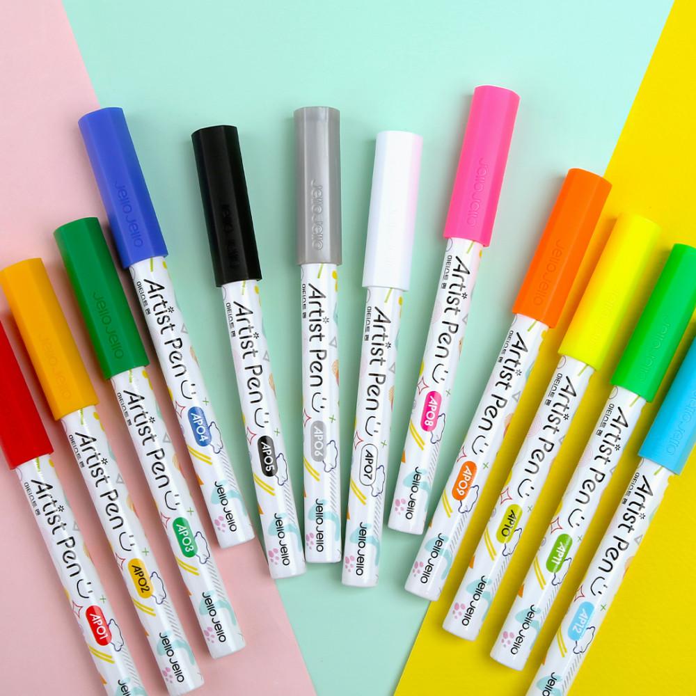 젤로젤로 셀프젤네일 프리미엄 네일 드로잉 펜 아티스트펜 12종 세트