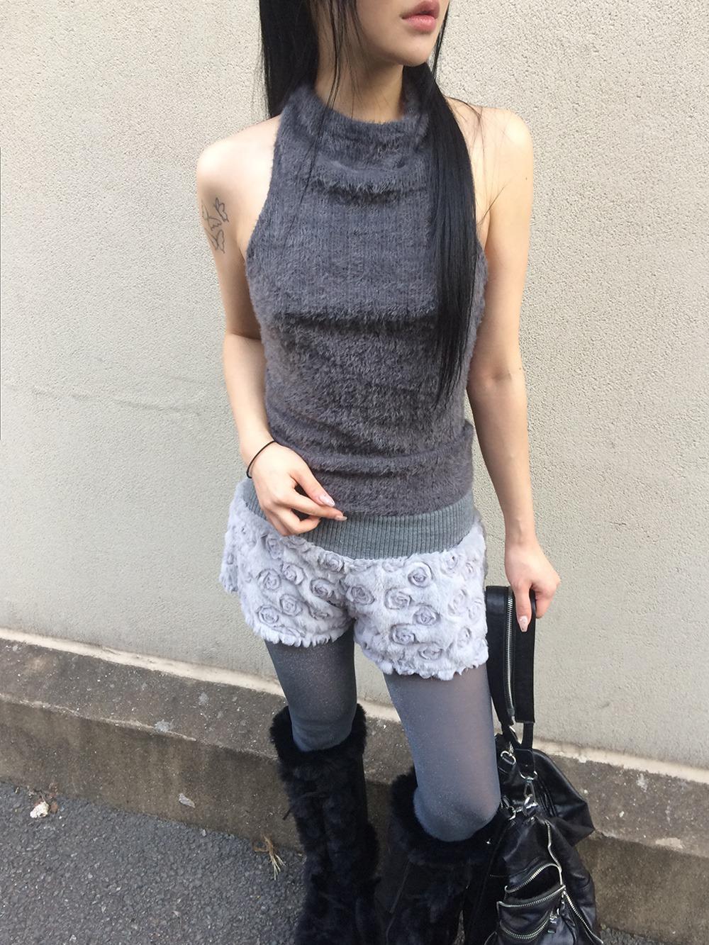 angora turtle-neck top (2 color) | 앙고라 터틀넥 탑