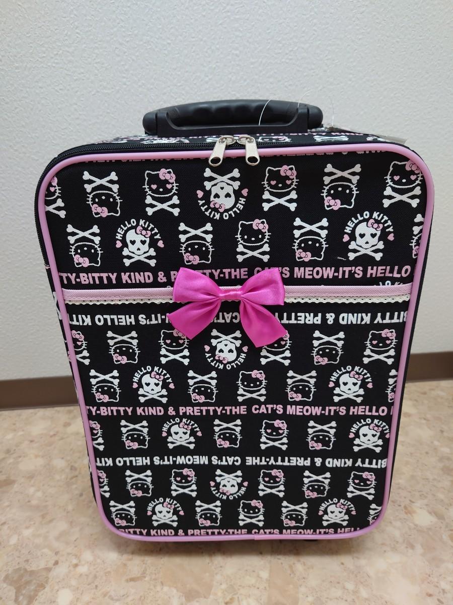 HELLOKITTY ハローキティ【新品】キャリーバッグ 2007年 ドクロキティ サンリオ SANRIO 2輪キャリーケース