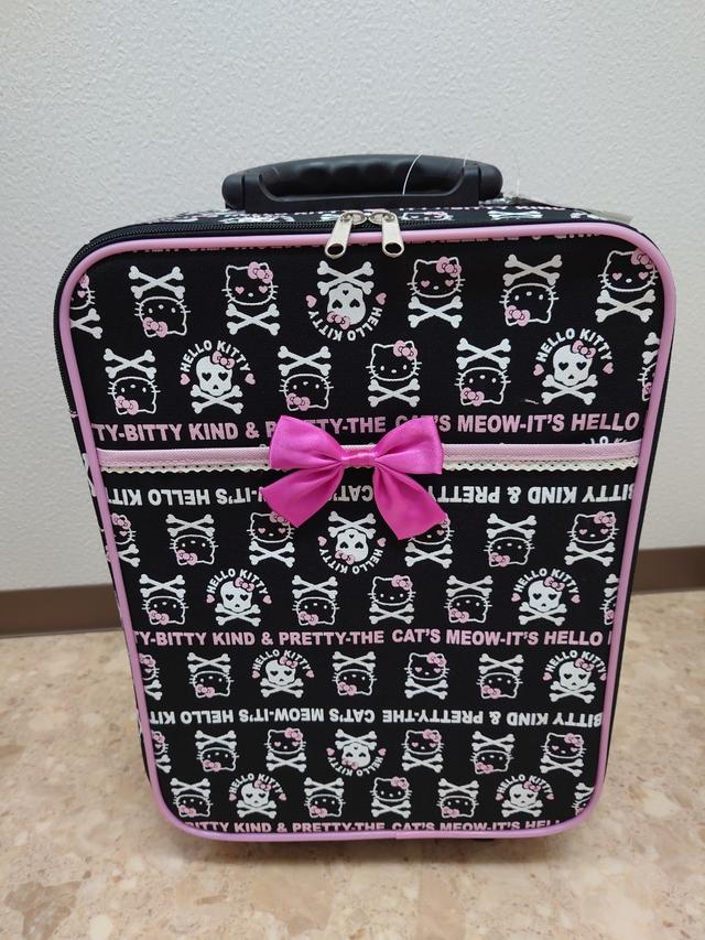 HELLOKITTY ハローキティ【新品】キャリーバッグ 2007年 ドクロキティ サンリオ SANRIO 2輪キャリーケース