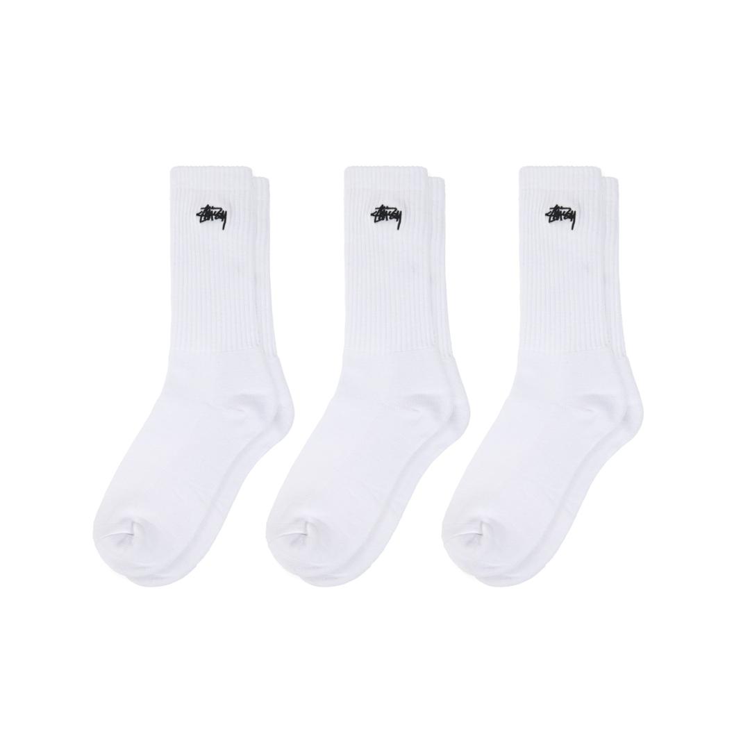 STOCK CREW SOCKS - 3 PACK - White / ONE SIZE