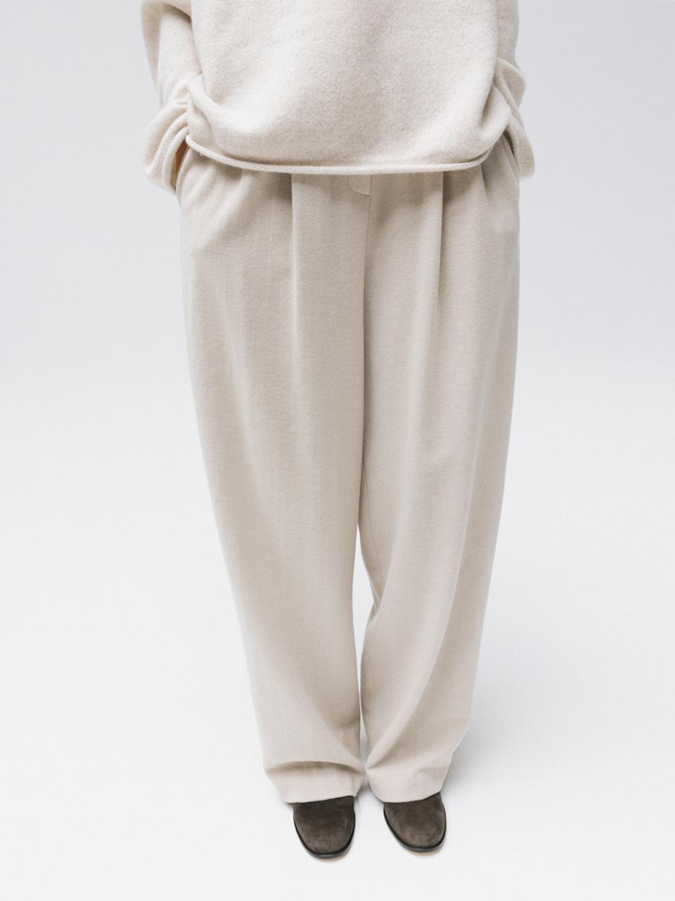 wool pants (bone)