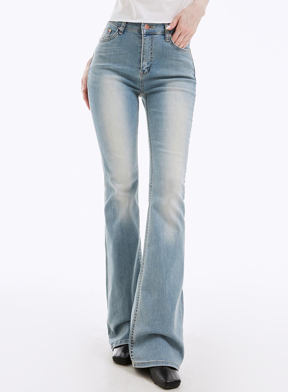 네비 [3천장판매] 아베크 썸머 부츠컷 데님팬츠