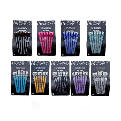 그레이거 홀딩 헤어 클립 핀셋 미용실 집게핀 6개입(색상선택)