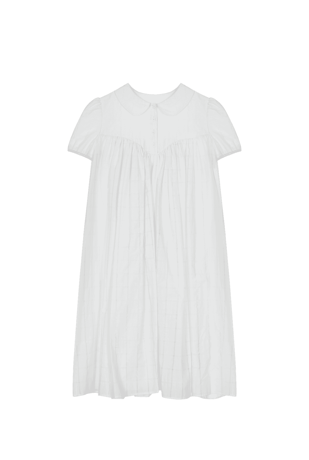 SHIRRING PUFF DRESS