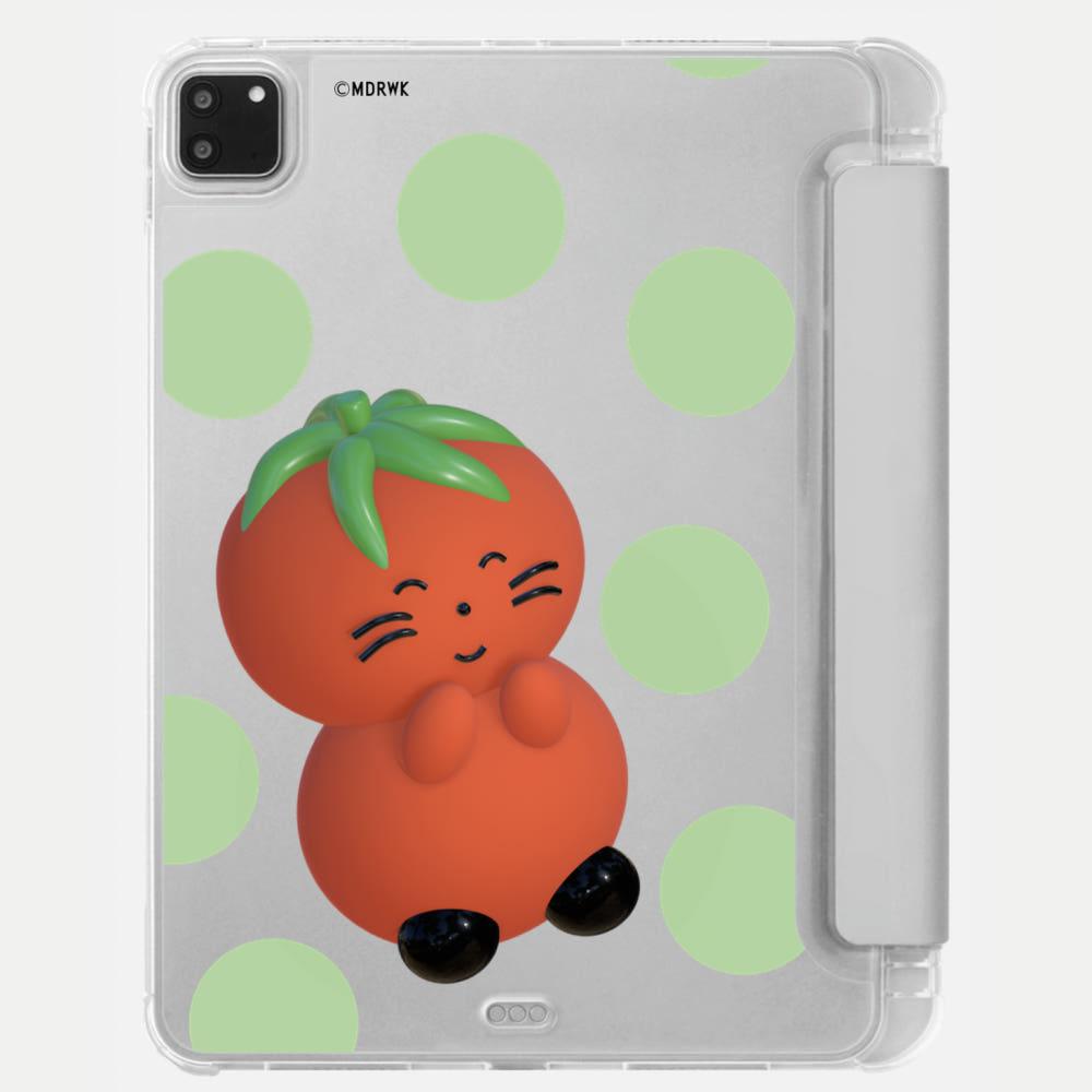 [아이패드, 갤럭시탭 케이스] 토마토 네코와 도트